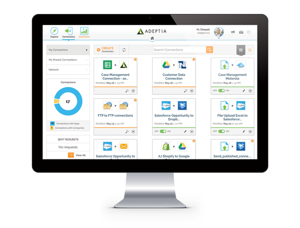 screenshot of Adeptia Connect